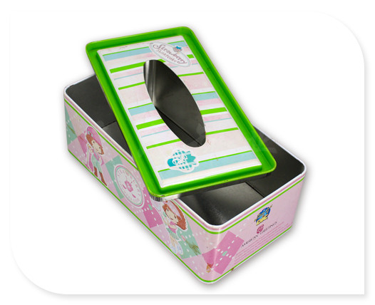 精美紙巾鐵皮盒 精美紙巾鐵皮盒展開(kāi)圖