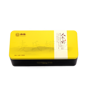 定制人參粉鐵盒,丹參粉鐵皮盒,中藥飲片鐵包裝盒加工