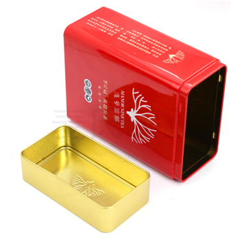 英德紅茶鐵盒，方形茶葉鐵盒包裝